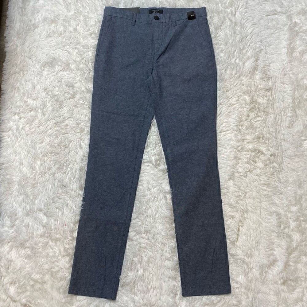 RW&Co Dress Pants Slim Fit 28x32 Blue Cotton Stretch NEW with Tag